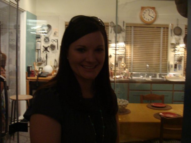 Mandy at Julia Child's kitchen